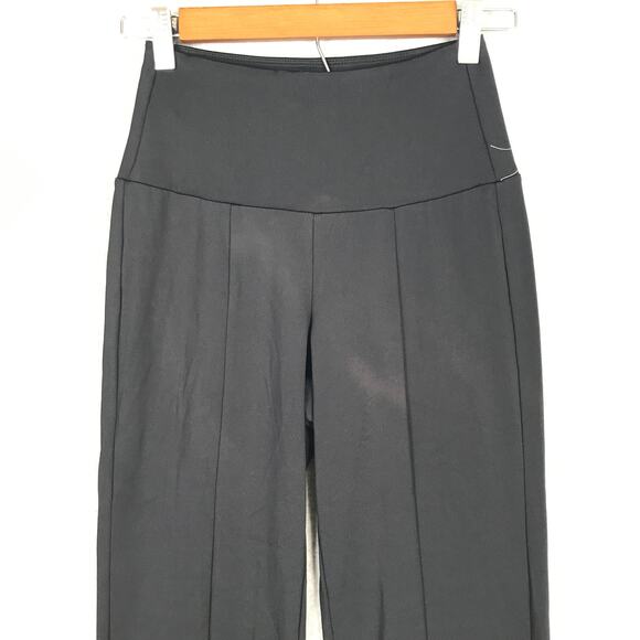 Mondetta Pant Women XS Straight Wide Leg Slit Yoga Knit Seams Flowy Loose Active - Picture 2 of 12